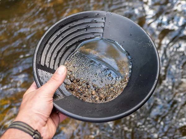 Goldpfanne Zum Schwenken Nach Gold — Stockfoto