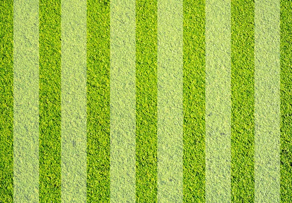 带条纹背景足球的草坪 — 图库照片
