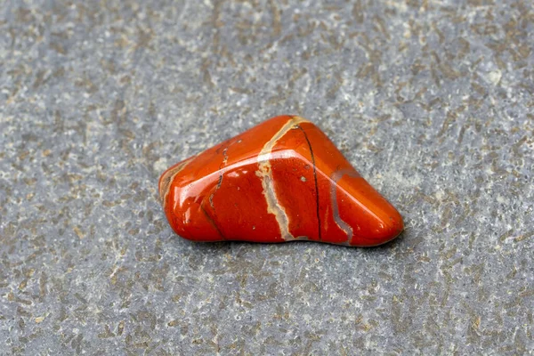 Red Jasper Gemstones Isolated Gray Background — Stock Photo, Image