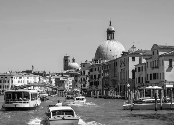 Imagen Monocromática Ciudad Venecia Italia — Foto de Stock
