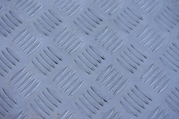 Checker Placa Aço Placa Fundo Textura — Fotografia de Stock