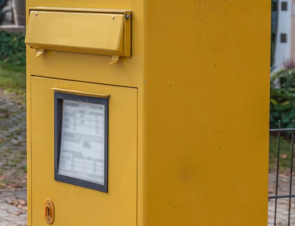 Yellow Mailbox City — Stock Photo, Image