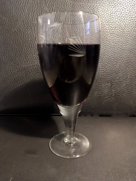 Glas Rött Vin — Stockfoto