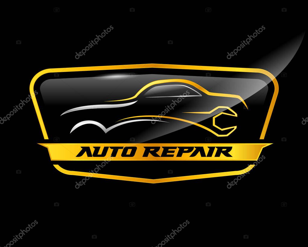 Automotive modern logo, Car service logo, Automotive repair