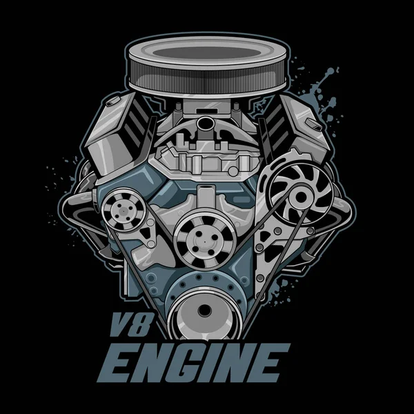 Machine Vector Engine Engine Vector — Vettoriale Stock