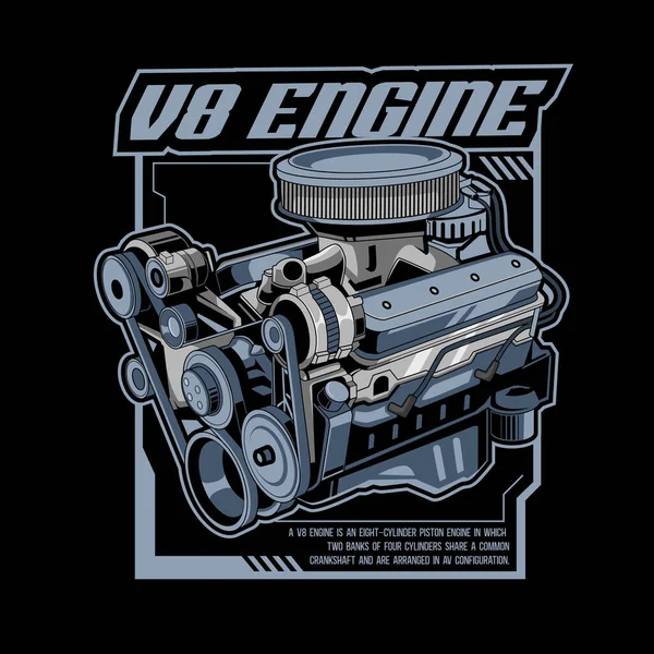 Machine Vector Engine Engine Vector Εικονογράφηση Αρχείου