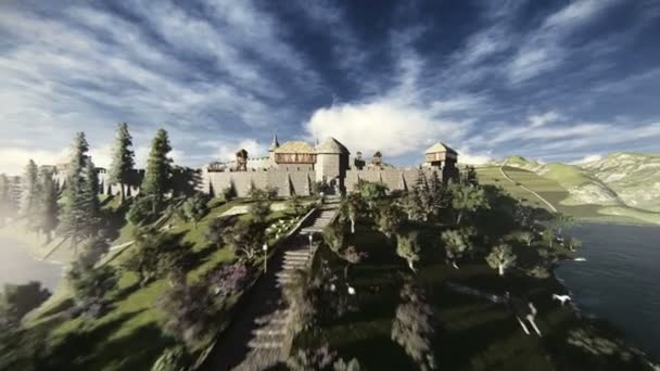 Medieval village — Stock Video