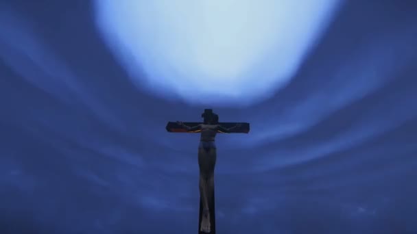 Jesus gekreuzigt — Stockvideo