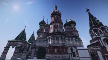 vasily mübarek, katedral, Moskova, Rusya geçen uçak.