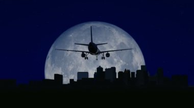 gece havalandığını uçak