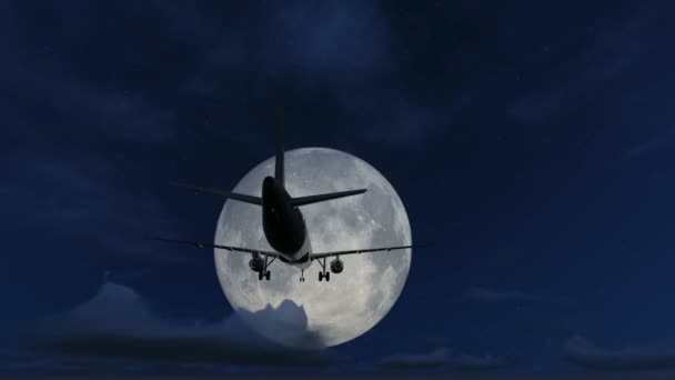 Décollage de l'avion la nuit 