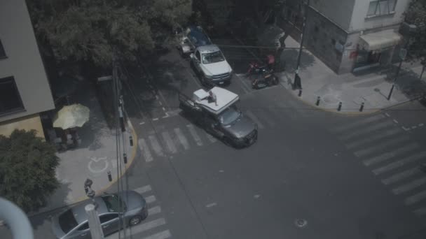 Mexico City Caddesi Eski Araba Yatağı Eski Demir Geri Dönüşümü Topluyor — Stok video