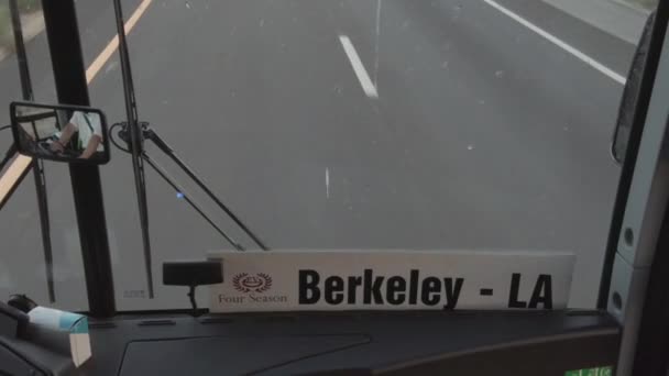 Berkely a Los Ángeles California Bus Drive — Vídeo de stock