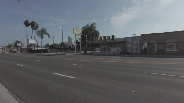 Highway Los Angeles California Liqour Store Hochwertiges Filmmaterial — Stockvideo