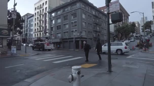 San Francisco Mission Street Walk Streetview Högkvalitativ Film — Stockvideo