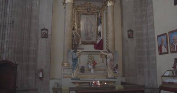 Gesù Cristo Chiesa Santa Scultura Città Del Messico Salvatore Pastore — Video Stock