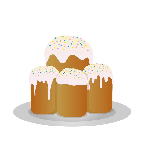 Set of Easter cakes, template Royalty Free Stock Vectors