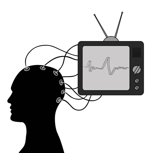 Misinformation by television — Stock Vector