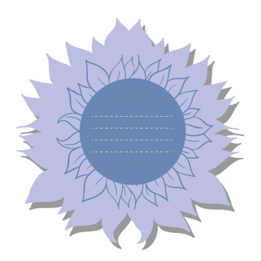 güzel mavi çiçek desenli beyaz bir arka plan üzerinde