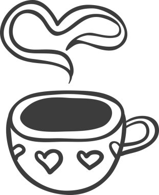 Bir fincan sıcak içecek (kahve, çay vb.)