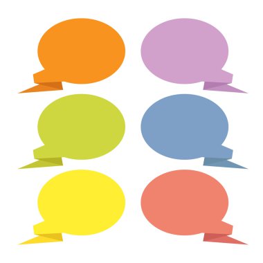 soyut origami konuşma balonu