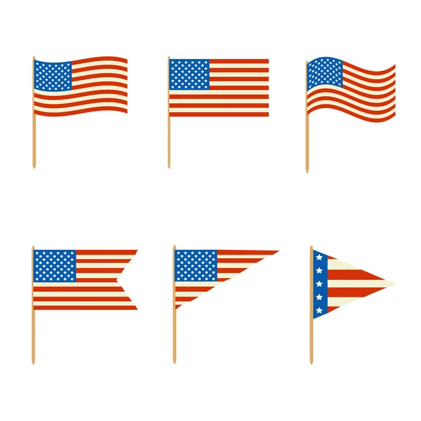 Jeu de drapeaux vecteur — Image vectorielle