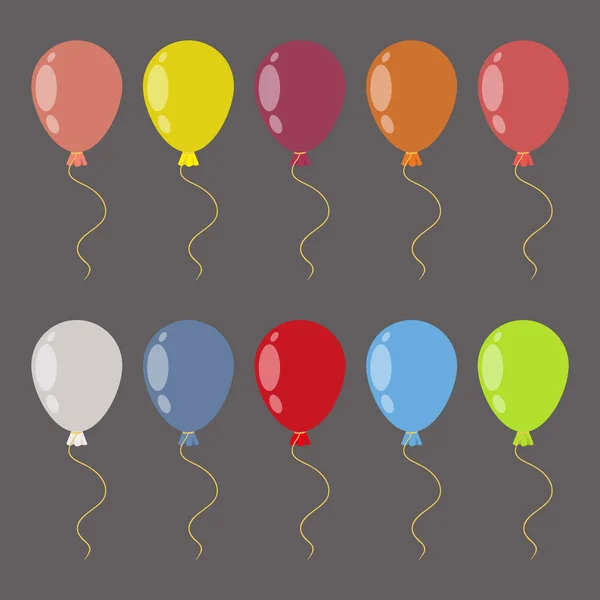 Conjunto de balões —  Vetores de Stock
