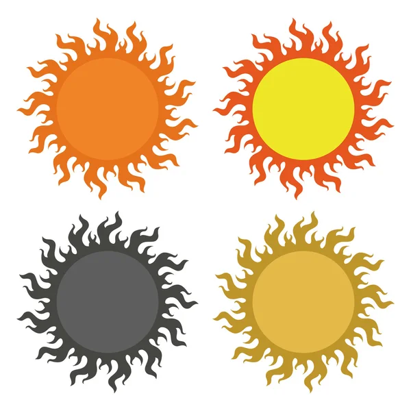 Vector sun — Stock Vector