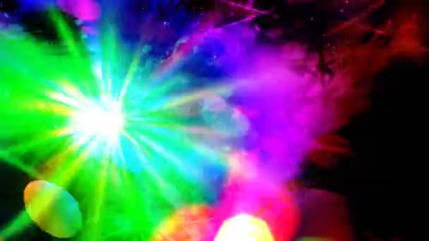 Dançando luzes disco — Vídeo de Stock