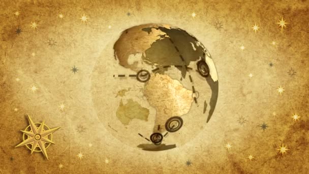 Retro Carte du voyageur 