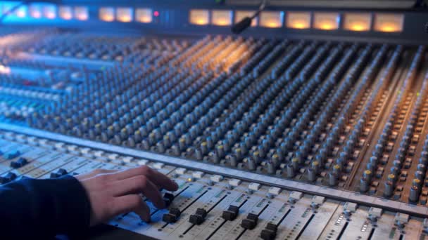 사운드 Pads Station Sound Designer Used Digital Audio Mixer Production — 비디오