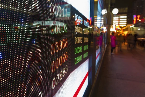 Hong Kong display stock market — Stock Photo, Image