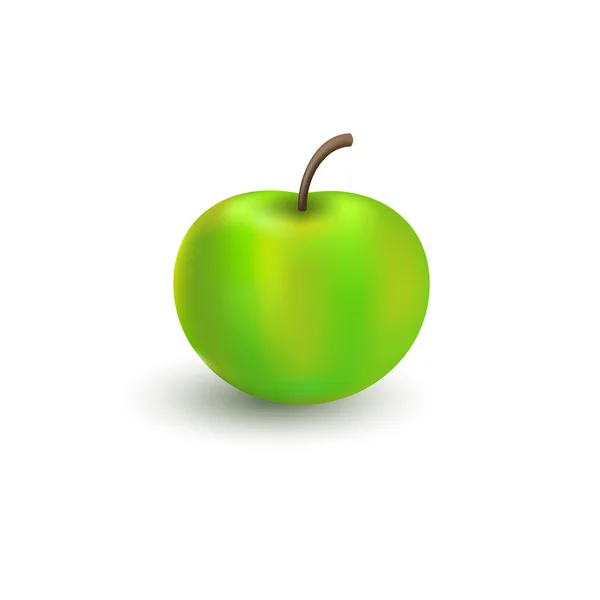 Zöld alma. — Stock Vector