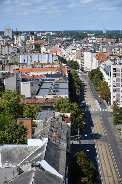 Vista Cidade Debrecen Hungria — Fotografia de Stock