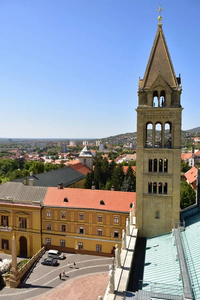 Torre Catedral Cidade Pecs Hungria — Fotografia de Stock