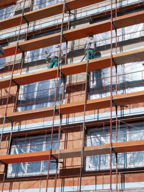 Yeni bir apartman inşaatı