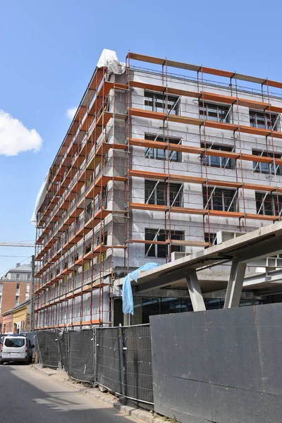 Construction New Apartment Building — Stock Photo, Image