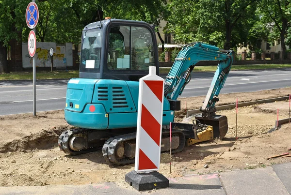Excavator Road Construction — Stock Photo, Image