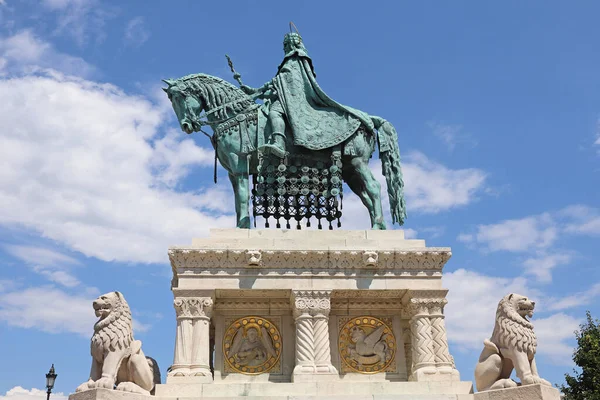 Statue Stephen Budapest City Hungary — Fotografia de Stock