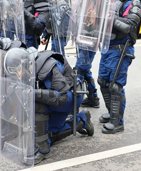 Police Swat Team Street — Stock Photo, Image