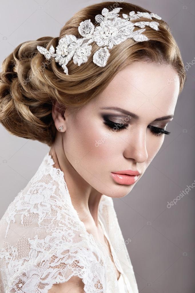 Girl in the image of the bride