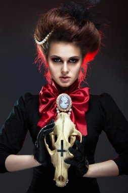 Gotik sanat tarzı kız.
