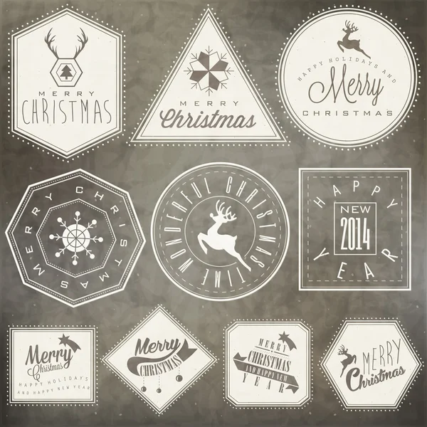 Estilo retro vintage grandes reducciones letreros colección y otras etiquetas de promoción diseño . — Vector de stock