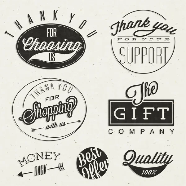 Estilo retro vintage grandes reducciones letreros colección y otras etiquetas de promoción diseño . — Vector de stock