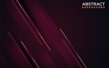 Soyut Koyu Kahverengi Arkaplan ve Shinny Turuncu Çizgiler. Grafik Tasarım Elementi.