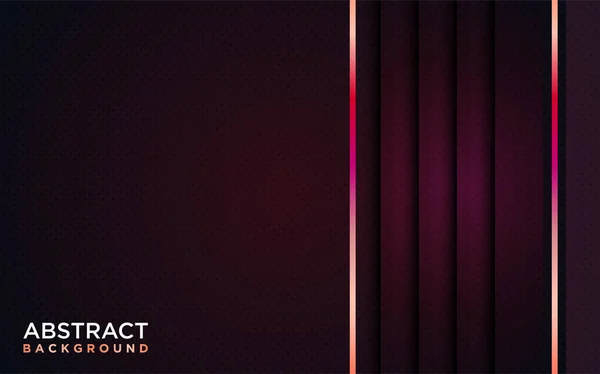 Abstract Dark Maroon Background Combined Shinny Orange Lines Graphic Design — Stock Vector
