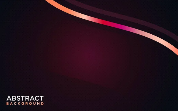 Abstrakter Dunkel Kastanienbrauner Hintergrund Kombiniert Mit Schimmernden Orangen Linien Grafisches — Stockvektor