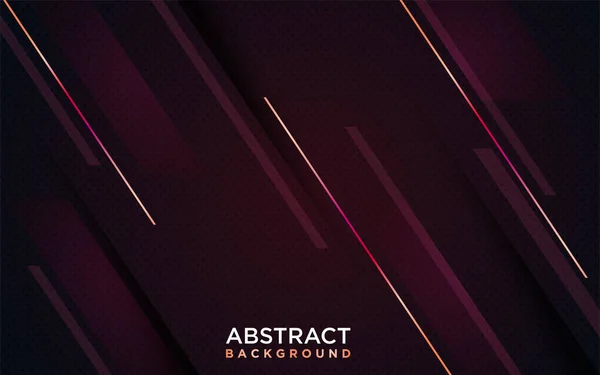 Abstrakt Mörk Maroon Bakgrund Kombination Med Shinny Orange Linjer Grafisk — Stock vektor