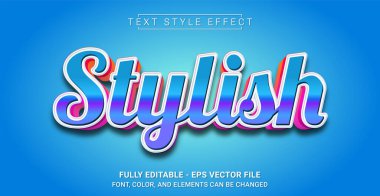 Metin Biçimi Efekti. Düzenlenebilir Grafik Metin Şablonu. Grafik Tasarım Elementi.