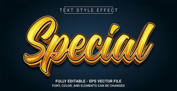 Efekt Stylu Speciálního Textu Upravitelná Šablona Grafického Textu Grafický Prvek — Stockový vektor